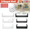 Set of 3 Large U Shape Floating Wall Shelves Storage Display Shelf Home Decor