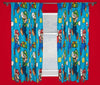 Official Licensed Character Pleated Curtains 54" or 72" Drop Kids Boys Girls