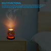 Desire Aroma 3D Glass Electric Lamp Firework Wax Melt Oil Burner w/ Wood Base UK