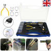 Hot Stapler Plastic Repair Car Bumper Fender Fairing Welder Gun Kit +200 Staples