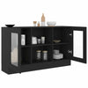 Slim Sideboard Black Modern Cupboard Cabinet Unit Storage Narrow Living Room