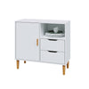 Small Sideboard Cupboard Display Cabinet Storage with 2 Drawers & 1 Doors
