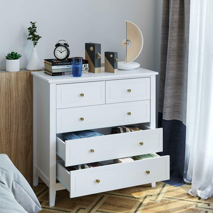 Modern Chest of Drawers Bedside Table Cabinet 5 Drawer Bedroom Storage Cupboard