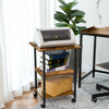 HOOBRO Mobile Printer Stand 3-Tier Printer Cart Projector Cart Industrial Style