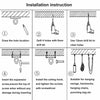 Heavy Duty Hammock Hanging Hook Kit Stainless Swing Chair Swivel Hardware Set