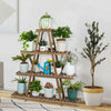 Wood Flowerbed Ladder Shelf Stand Plant Flower Pot Display Rack Living Room Home