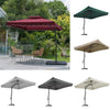 Garden Parasol Banana Cantilever Umbrella Crank Sun Shade Patio Outdoor W/ Base