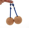 2x 50mm Floating Cork Ball Key Ring Sailing Boat Float Buoyant Rope Kayak UK