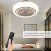 Modern LED Ceiling Fan Light Lighting Adjustable Wind Speed Dimmable W/ Remote