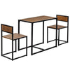 Compact 2 Seater Kitchen Dining Table and Chairs Space Saving Furniture Set