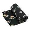 70 X 100cm Soft Cosy Warm Fleece Pet Dog Cat Animal Paw Print Blanket Throw