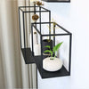 Metal Floating Cube Shelves Storage Shelf Wall Hanging Bookcase Shelving Display