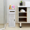 Small Bathroom Shelf Cabinet Cupboard Bedroom Toilet Storage Unit Standing White
