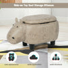 Animal Storage Ottoman Foot Rest Stool Padded Seat Upholstered Ride-on Ottomans