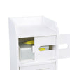 Small Bathroom Shelf Cabinet Cupboard Bedroom Toilet Storage Unit Standing White