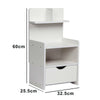 UK White Bedside Table Drawer Cabinet Bedroom Furniture Storage Nightstand Shelf