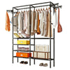 Heavy Duty Clothes Rail Rack Garment Hanging Display Stand Shoe Storage ShelfsAE