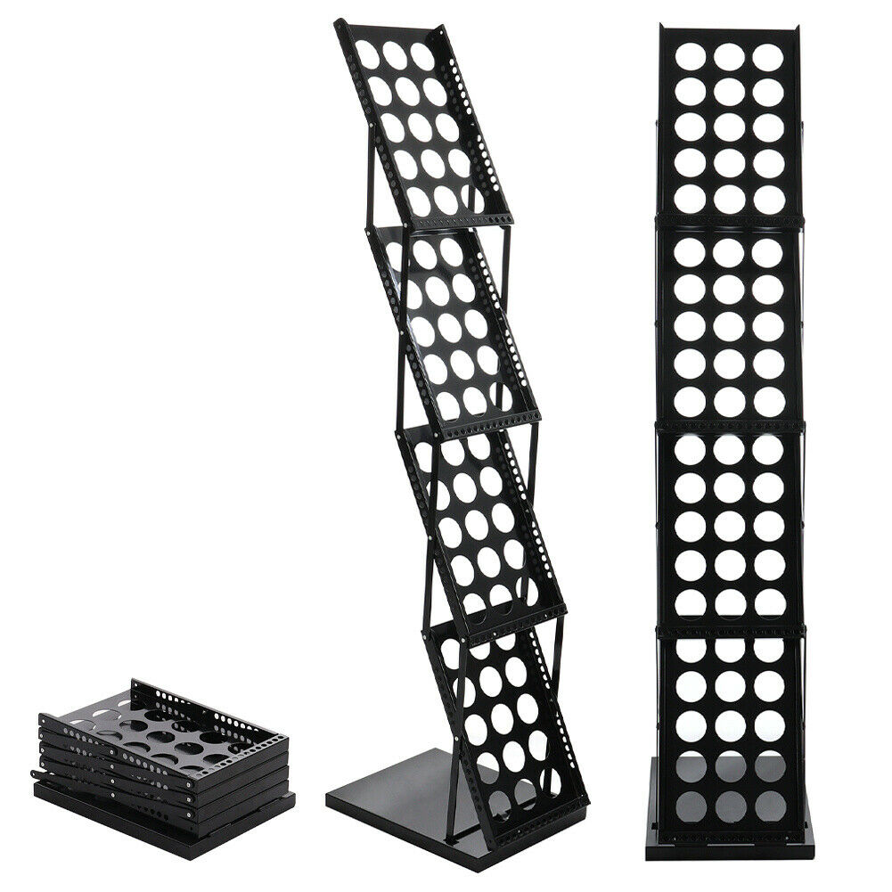 Foldable Magazine Literature Leaflet Exhibition Stand A4 Brochure Display Rack