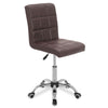 Comfy Office Desk Computer Chair Padded Seat Swivel Lift Chair PU Leather Chair