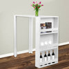Small Table Wooden Breakfast Bar Table Kitchen Dining Room Furniture Set White