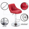 2Pc Bar Stools PU Leather Kitchen Swivel Gas Lift Stools Breakfast Pub Chairs UK