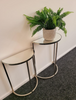 Sets Of 2 Coffee Half Moon Table Flower Pot Hallway Dining Furniture Luxury Tea