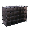 16/20/24 CUBE UNIT INTERLOCKING SHOE STORAGE ORGANIZER RACK DISPLAY STAND BOXES