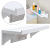 Plastic Bath Caddy Organizer Bathroom Shelf Wall Storage Tablet/IPAD Holder Rack