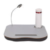 Laptop Stand Cushion Tray Notebook Computer Reading Table Cup Holder with 5 LED