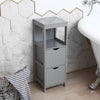 MDF Slimline Freestanding Bedroom Bathroom Hallway Tall Cupboard Storage Unit