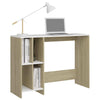 Modern Small Writing Table PC Laptop Office Computer Desk Shelves Shelf Storage