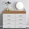 Modern White Chest of Drawers Sideboard Cabinet Storage 8 Draw Bedroom Furniture