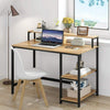 Corner Computer Desk PC Laptop Table Home Office Study Workstation w/ Shelves