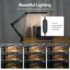 Long Arm Desk Lamp Adjustable Clamp On Desk Light Modern Craft Lighting LED 10W