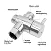3/4" BSP Chrome 3-Way T-Adapter Shower Head Diverter Valve for Bath mixer Tap