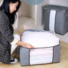 2PCS Underbed Clothes Storage Bags Ziped Organizer Wardrobe Cube Closet Boxes UK