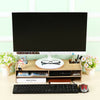 2 Tier Computer Monitor Stand Display Laptop PC/TV Screen Desk Riser Shelf UK