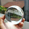 80mm Clear Crystal Ball | Glass Lens Sphere | Photography & Decoration | UK