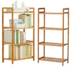3/4/5 Tier Bookcase Shelving Unit Wood Bookshelf Free Standing Storage Display