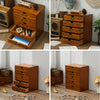Retro Wall/Desktop Wooden Drawers Storage Cabinet Organiser Cosmetic Jewelry Box