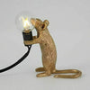 Retro Rat Table Lamp Mouse Desk Light Bedside Resin Mice Lamp & UK Plug