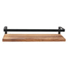 2X Floating Shelf Brackets Shelves Bookshelf Wall Mount Rack Storage Metal Wood