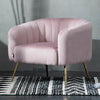 Upholstered Oyster Armchair Scallop Tub Chair Cocktail Wing Back Lotus Seat Sofa