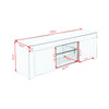 Modern TV Unit Cabinet Stand Sideboard Matt body and High Gloss Doors LED Lights