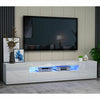 Modern 200 cm TV Unit Stand Cabinet with LED Lights High Gloss Doors