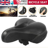 Dual Spring Bike Bicycle MTB Wide Big Bum Soft Extra Comfort Saddle Seat Pad UK