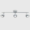Modern Silver Chrome 3 Way Retro Eyeball Ceiling Light Spotlight Home Lighting