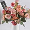 13 Heads Silk Peony Artificial Flowers Peony Wedding Bouquet Home Party Decor