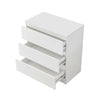 White / Black Chest of Drawers Bedside Table Nightstand 3 Drawer Cabinet Bedroom