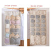 Double Sided Hanging Hook Organiser Storage 30 Pockets Wardrobe Rack Shelf UK
